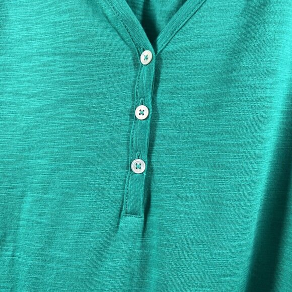 Chico's Women's Top 2X Ultimate Tee Roll Tab Short Sleeve Slubbed Cotton Blend - Picture 6 of 9